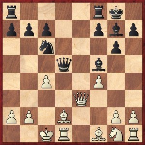 Ronde 3 - Trait aux noirs. C'est une variante de la partie. Comment les noirs gagnent-ils ici ? (****)