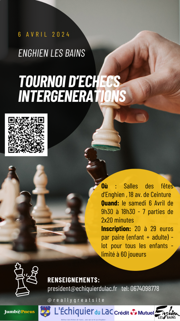 Affiche tournoi intergenerations 6 avril